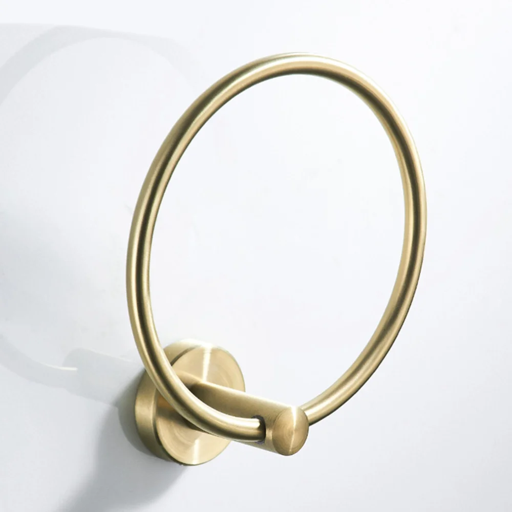 Stainless Steel Towel Hook Hanging Bathroom Towel Ring Creative Towel Hook (Golden)
Stainless Steel Towel Hook Hanging Bathroom Towel Ring Creative Towel Hook (Golden)