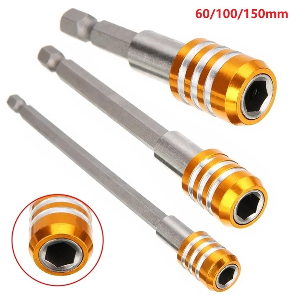 3 Pieces/Set 1/4" Hex Shank Quick Release Screwdriver Magnetic Bit Holder With Adjustable Collar Extension Bar 60/100/150mm
3 Pieces/Set 1/4" Hex Shank Quick Release Screwdriver Magnetic Bit Holder With Adjustable Collar Extension Bar 60/100/150mm