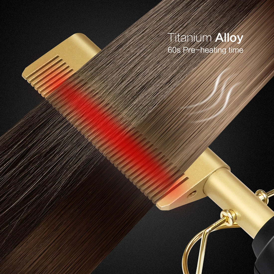 Hair Straightener Electric Comb Wand Hair Curling Irons Hair Curler Comb Hot Straightening Electric Comb Titanium Alloy 3 gear
Hair Straightener Electric Comb Wand Hair Curling Irons Hair Curler Comb Hot Straightening Electric Comb Titanium Alloy 3 gear