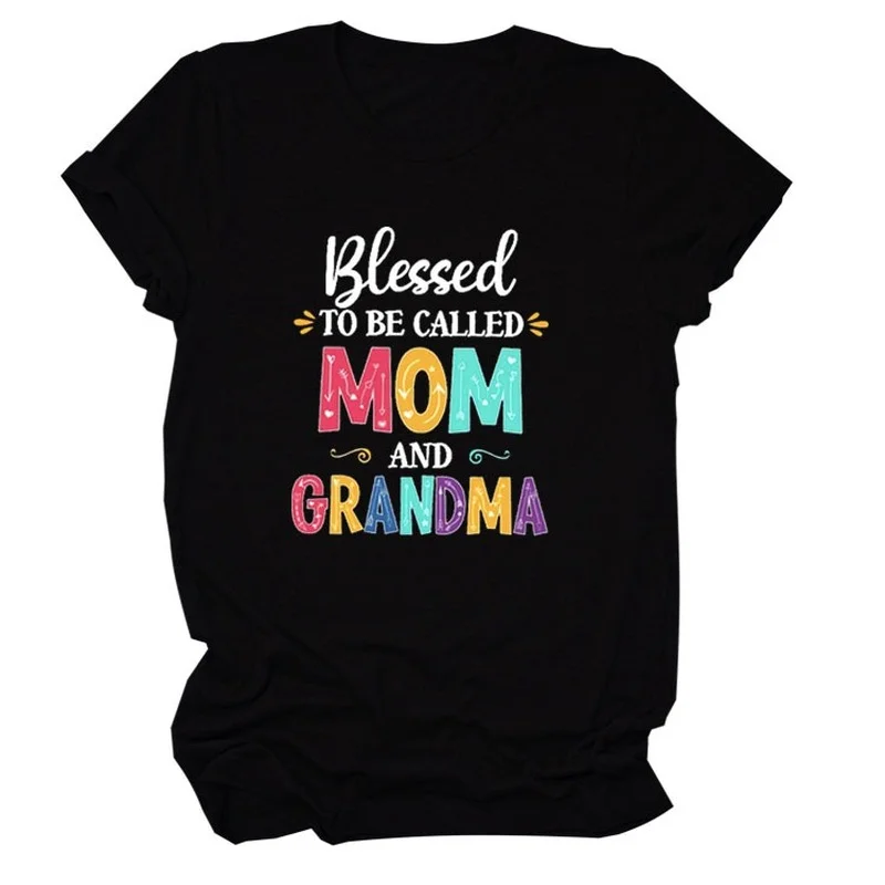 BLESSED TO BE CALLED MOM Letter Print Women T Shirt Short Sleeve O Neck Loose Women Tshirt Ladies Tee Shirt Tops Camisetas Mujer
BLESSED TO BE CALLED MOM Letter Print Women T Shirt Short Sleeve O Neck Loose Women Tshirt Ladies Tee Shirt Tops Camisetas Mujer