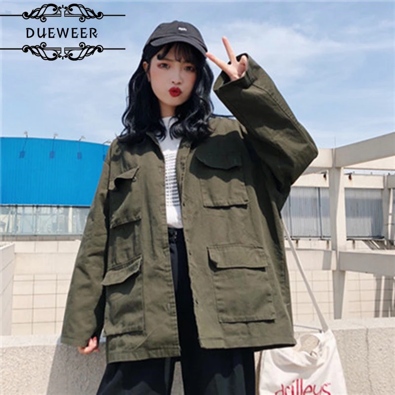DUEWEER Jackets Coats Womens Turn-down Collar Single Breasted Solid Simple All-match Harajuku Korean Style Women Jacket
DUEWEER Jackets Coats Womens Turn-down Collar Single Breasted Solid Simple All-match Harajuku Korean Style Women Jacket