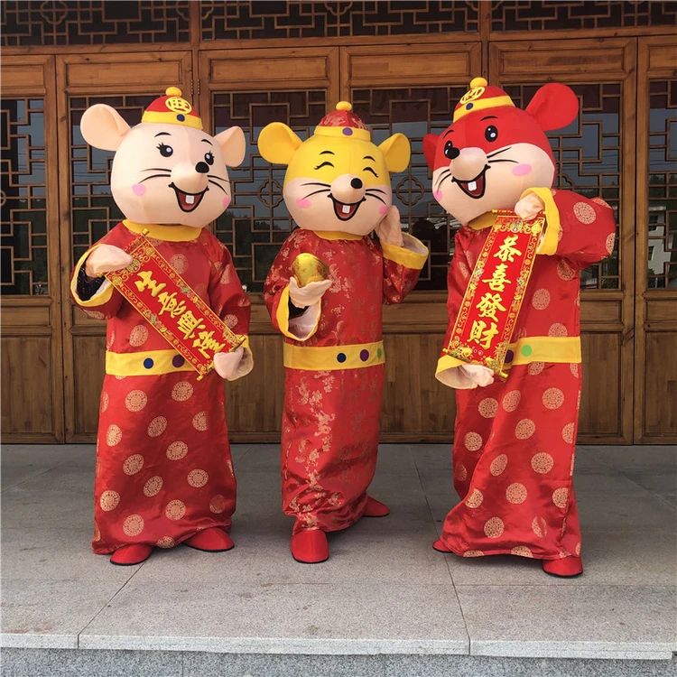 Chinese New Year Mouse Mascot Costume Adult Character Costume Cosplay Rat Mascot with Tang Costume for Halloween Christmas Party
Chinese New Year Mouse Mascot Costume Adult Character Costume Cosplay Rat Mascot with Tang Costume for Halloween Christmas Party