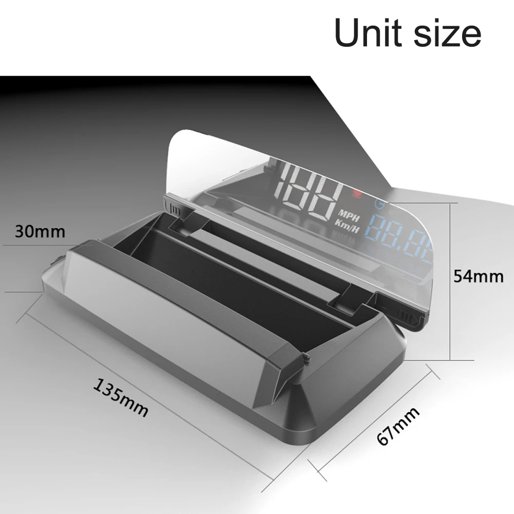 EANOP 2020 New HUD M41 Head-up display GPS Speedometer Car Windscreen Speed Projector KMH/KPM compatiable with All cars 
EANOP 2020 New HUD M41 Head-up display GPS Speedometer Car Windscreen Speed Projector KMH/KPM compatiable with All cars