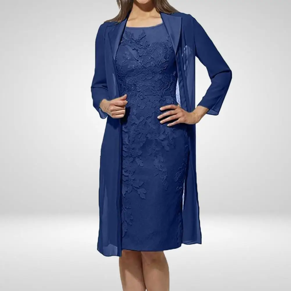 Casual Women Dress Plus Size Solid Lace Cardigan Long Sleeve Knee-length Fashion Slim Dress Set Robe Femme Женское Платье
Casual Women Dress Plus Size Solid Lace Cardigan Long Sleeve Knee-length Fashion Slim Dress Set Robe Femme Женское Платье