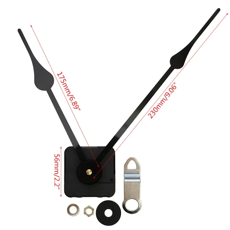 1 Set Silent large wall Quartz Clock Movement Mechanism Black & Red Hands Repair Tool Parts Kit DIY Set
1 Set Silent large wall Quartz Clock Movement Mechanism Black & Red Hands Repair Tool Parts Kit DIY Set