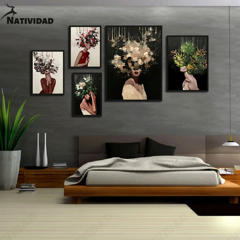 Modern Abstract Home Decoration Art Print Canvas Painting Flower Bush Girl Unique Fashion Posters and Prints Bedroom Home Decor
Modern Abstract Home Decoration Art Print Canvas Painting Flower Bush Girl Unique Fashion Posters and Prints Bedroom Home Decor