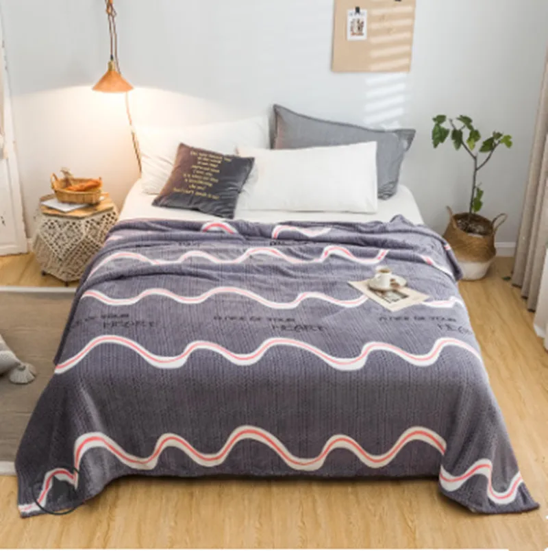 Дешевое высококачественное одеяло 200x230 см/Флисовое на кровать мягкое зимнее