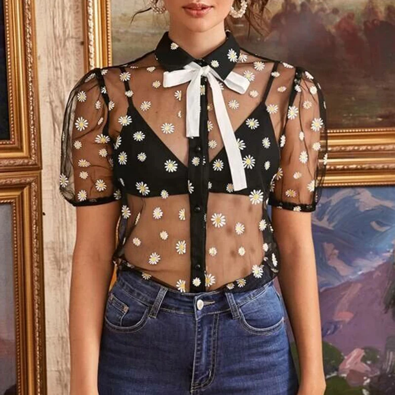 Sumemr Womens Tops and Blouses Elegant Short Sleeve Mesh See Through Shirt ladies Beach Transparent chemise femme Streetwear
Sumemr Womens Tops and Blouses Elegant Short Sleeve Mesh See Through Shirt ladies Beach Transparent chemise femme Streetwear