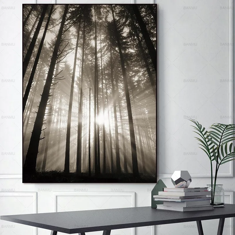 Canvas Painting Wall Pictures Sun Forest Nordic poster Abstract Hope Living Room Landscape Art Decoration Picture
Canvas Painting Wall Pictures Sun Forest Nordic poster Abstract Hope Living Room Landscape Art Decoration Picture