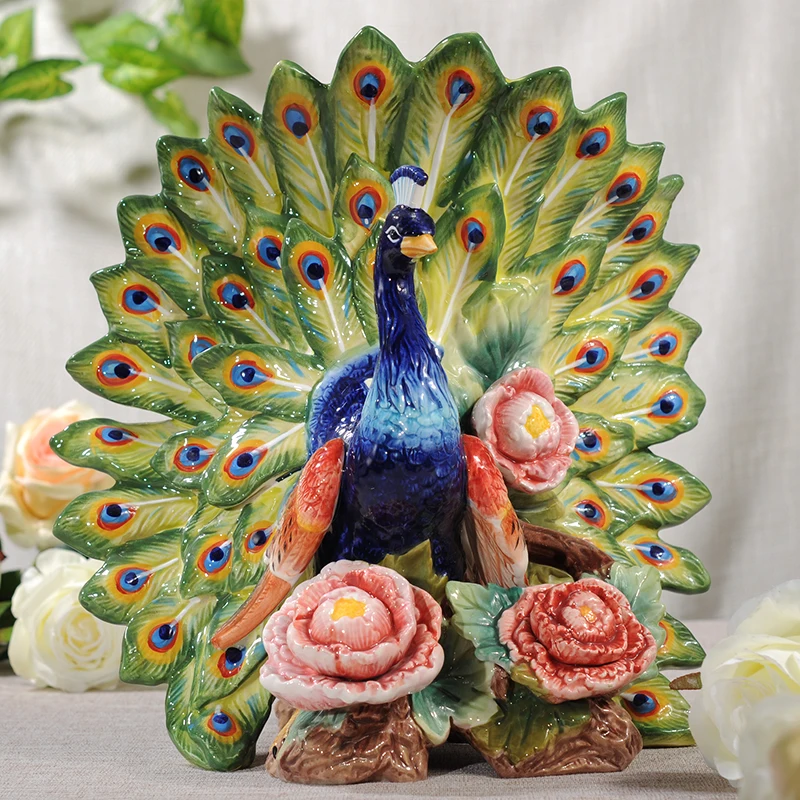WSHYUFEI EUROPEAN CERAMIC DECORATION PEACOCK FIGURINES LIVINGROOM OFFICE CREATIVITY CRAFTS DINING TABLE ORNAMENT WEDDING GIFT
WSHYUFEI EUROPEAN CERAMIC DECORATION PEACOCK FIGURINES LIVINGROOM OFFICE CREATIVITY CRAFTS DINING TABLE ORNAMENT WEDDING GIFT
