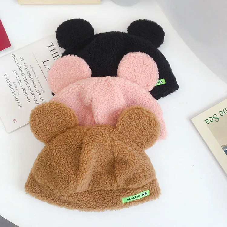Style Lambswool Bear Ears Floor Hat Female Cute Wild Selling Cute Skullcap Autumn and Winter Thermal Head Cover Hat
Style Lambswool Bear Ears Floor Hat Female Cute Wild Selling Cute Skullcap Autumn and Winter Thermal Head Cover Hat