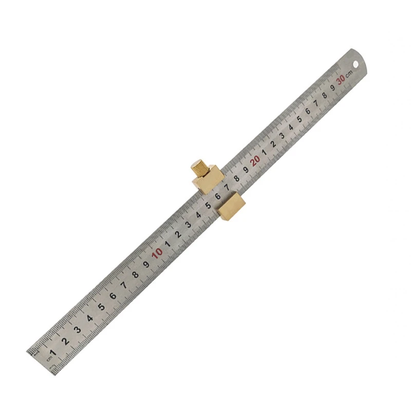 Steel Ruler Positioning Block Brass Angle Scriber Line Marking Gauge Ruler Locator DIY Carpentry Scriber Measuring Tools
Steel Ruler Positioning Block Brass Angle Scriber Line Marking Gauge Ruler Locator DIY Carpentry Scriber Measuring Tools