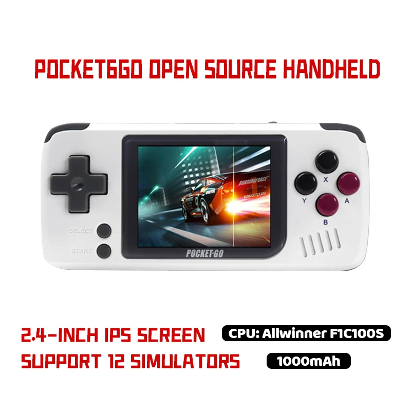 Карманная игровая консоль V2 PocketGo ретро-консоль с экраном 2 4 дюйма картой TF 32 ГБ