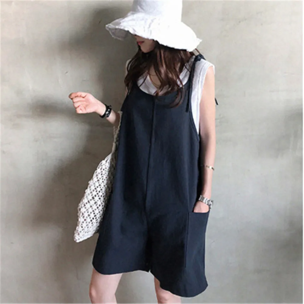 Women Jumpsuits 2020 Summer Korean Japan Causal Loose Sleeveless Preppy Style Strap Short Jumpsuit Girl's Rompers 3 Colors
Women Jumpsuits 2020 Summer Korean Japan Causal Loose Sleeveless Preppy Style Strap Short Jumpsuit Girl's Rompers 3 Colors