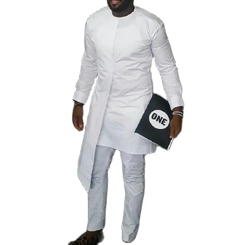 African clothes Man Shirts With Pants Layering Design White Tops+Trousers Custom Made Men's Outfits African Pant Set For Party
African clothes Man Shirts With Pants Layering Design White Tops+Trousers Custom Made Men's Outfits African Pant Set For Party