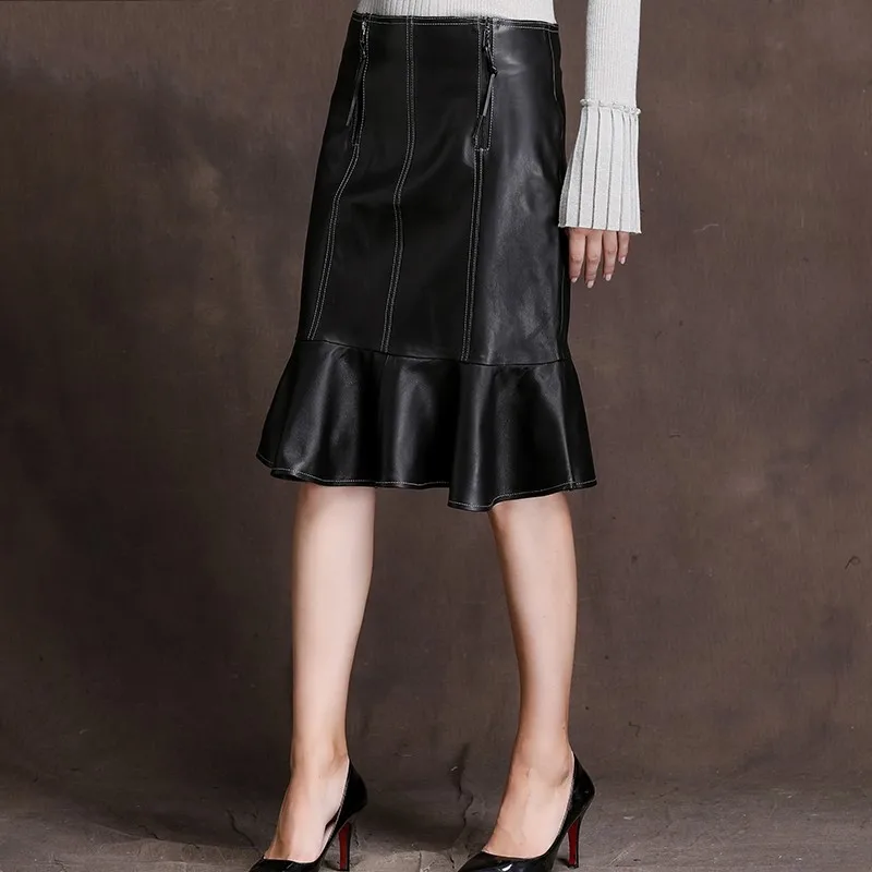 Sheepskin Fashion Women Genuine Leather Vest Straps Ruffles Tops Casual Ladies Slim Outwear Waistcoat Sleeveless Vests Outfits
Sheepskin Fashion Women Genuine Leather Vest Straps Ruffles Tops Casual Ladies Slim Outwear Waistcoat Sleeveless Vests Outfits