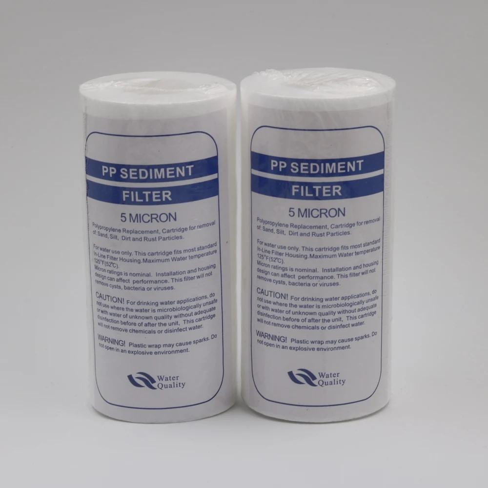 Free Shipping 2pcs/lot PP Sediment Filter 5 inch 5 Micron Polypropylene Replacement PP Water Filter Cartridge Cotton Filter
Free Shipping 2pcs/lot PP Sediment Filter 5 inch 5 Micron Polypropylene Replacement PP Water Filter Cartridge Cotton Filter