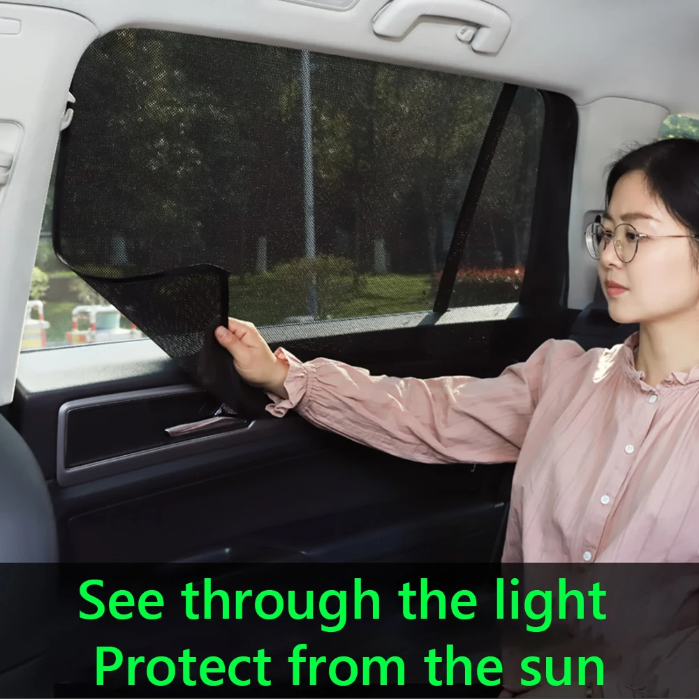 Magnetic Car Window Sun Shade UV Protection Mesh Front+Rear Side Window Curtain for Outdoor Personal Car Decoration 
Magnetic Car Window Sun Shade UV Protection Mesh Front+Rear Side Window Curtain for Outdoor Personal Car Decoration