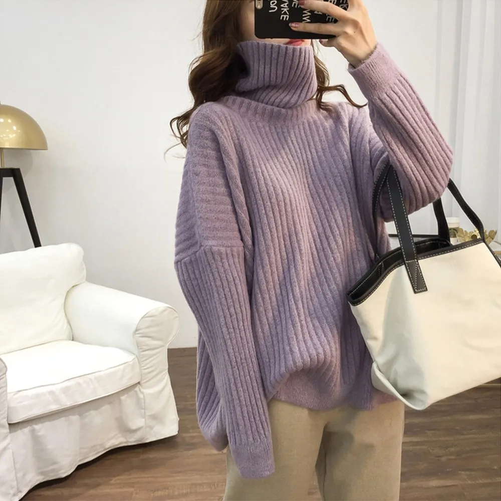 Fashion Sweet Women Warm Chunky Knit Turtlenecks Sweaters Elegant Knitted Pullover Autumn Winter Termal Sweaters
Fashion Sweet Women Warm Chunky Knit Turtlenecks Sweaters Elegant Knitted Pullover Autumn Winter Termal Sweaters
