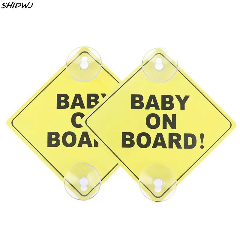 1/2pcs Baby On Board Stickers Safety Car Window two Suction Cups each Yellow REFLECTIVE Warning Sign 13CM Accesorios
1/2pcs Baby On Board Stickers Safety Car Window two Suction Cups each Yellow REFLECTIVE Warning Sign 13CM Accesorios