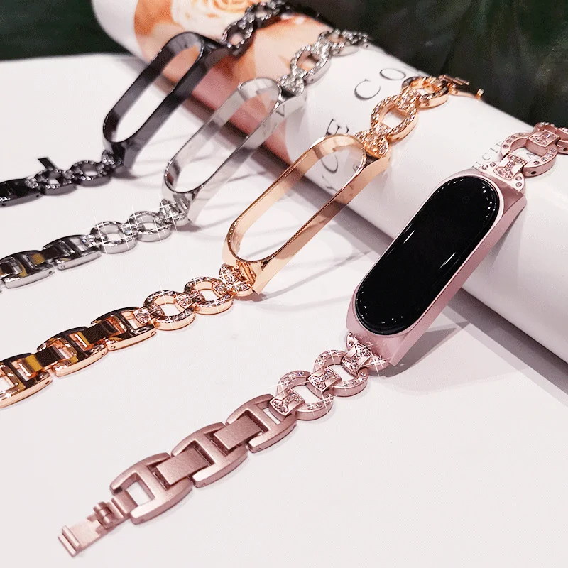 Для браслета Xiaomi 5, металлические алмазные часы с заменой умных спортивных часов с металлической пряжкой, персонализированные аксессуары
Для браслета Xiaomi 5, металлические алмазные часы с заменой умных спортивных часов с металлической пряжкой, персонализированные аксессуары