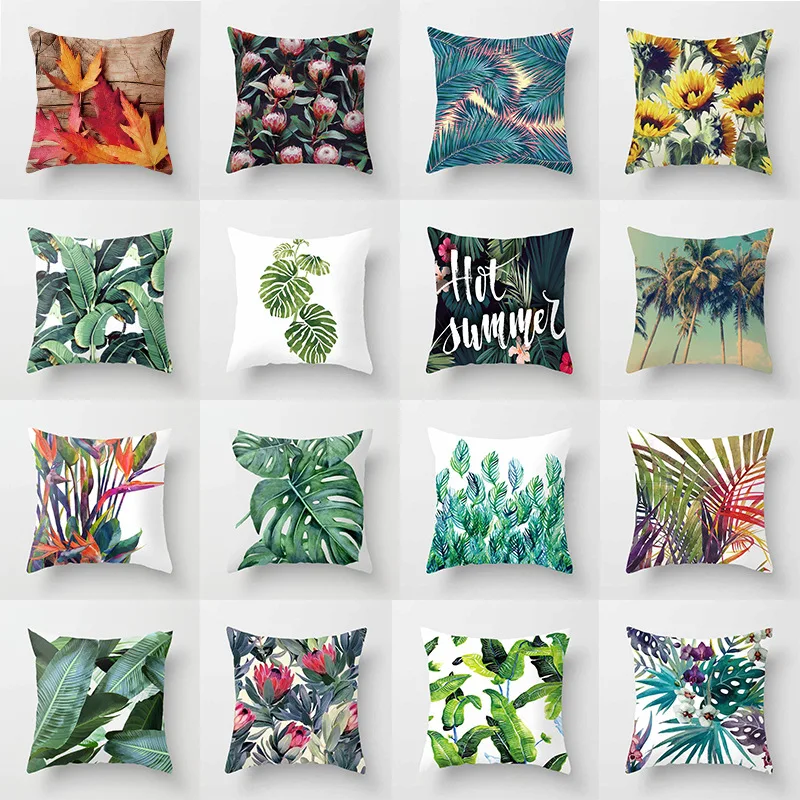 NEW Tropical Plants Leaves Floral Pillows Case Palm Monstera Plantain Print Cushions Cover Sofa Seat Decorative Throw Pillows
NEW Tropical Plants Leaves Floral Pillows Case Palm Monstera Plantain Print Cushions Cover Sofa Seat Decorative Throw Pillows
