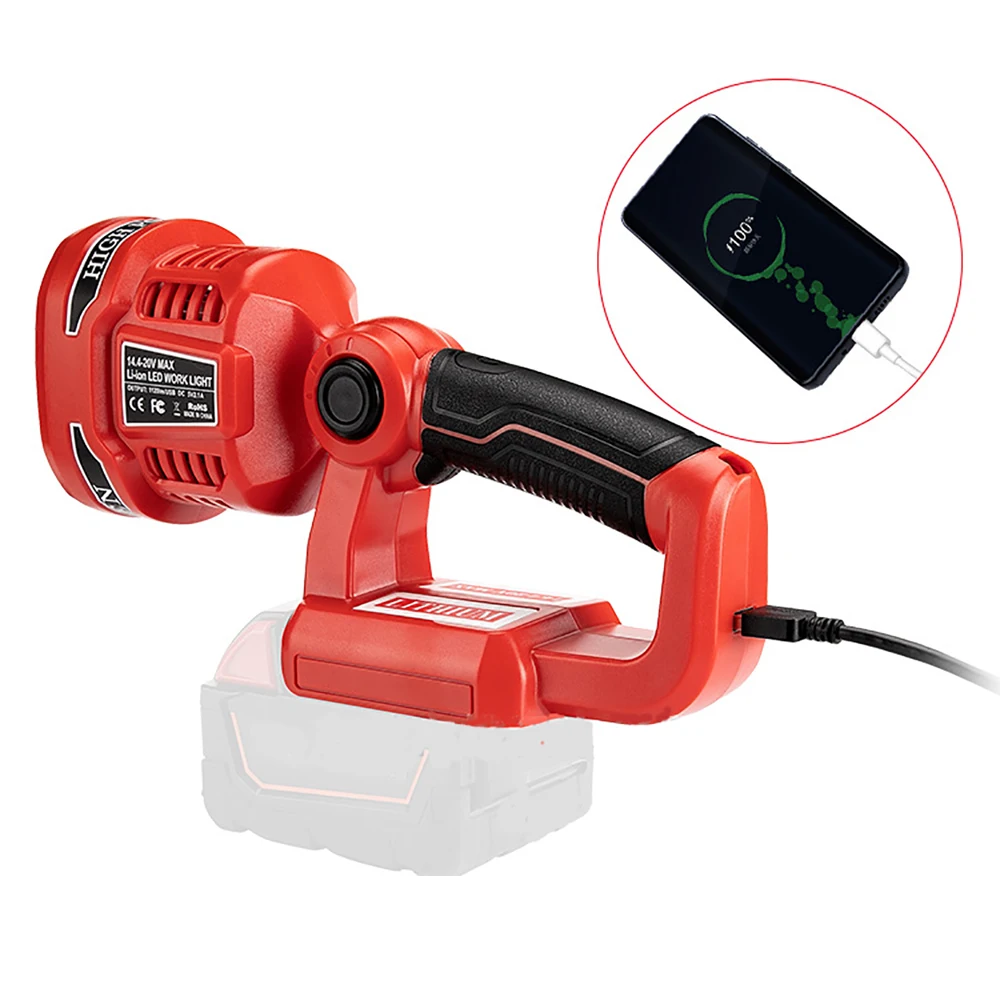 Hot Pistol/Portable 12W LED Lamp Flashlight For Milwaukee M18 18V Li-Ion Battery with USB port Outdoor Work Light free shipping
Hot Pistol/Portable 12W LED Lamp Flashlight For Milwaukee M18 18V Li-Ion Battery with USB port Outdoor Work Light free shipping