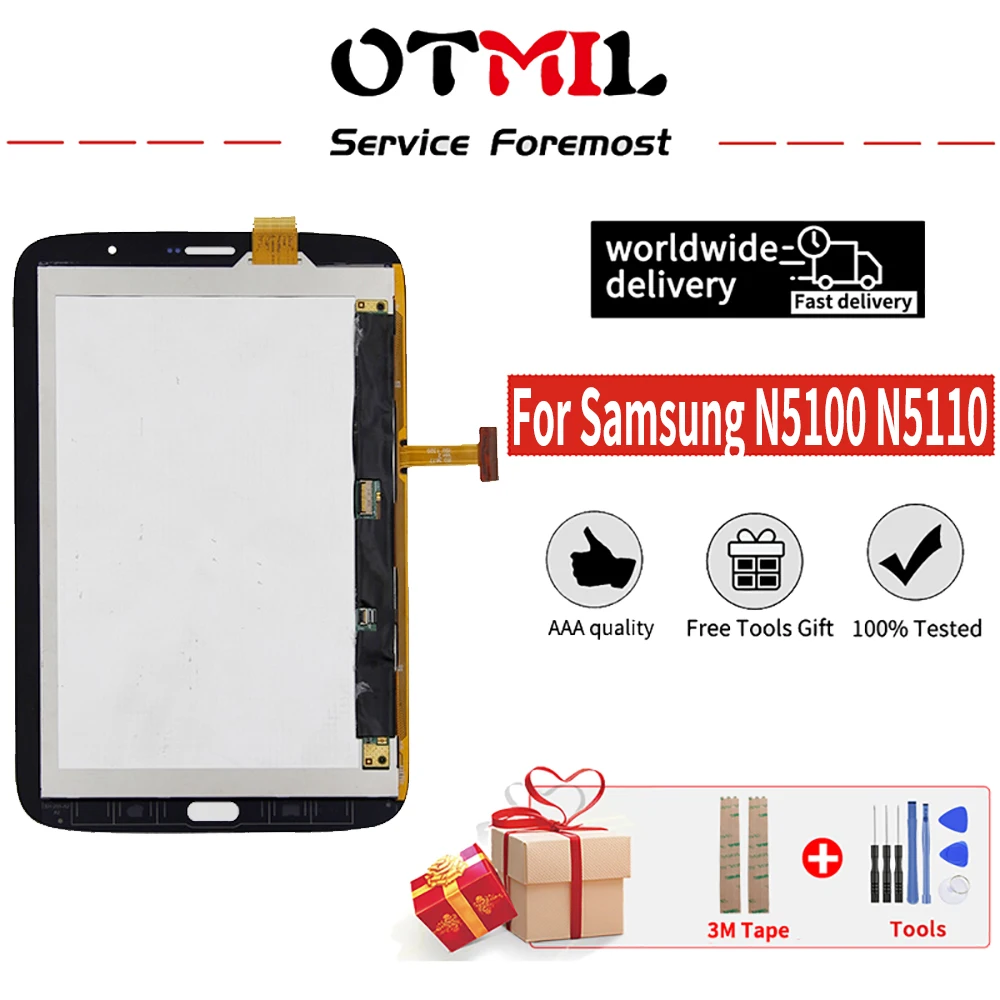 Original 8" For Samsung Galaxy Note 8.0 N5100 N5110 GT-N5100 LCD Touch Screen Digitizer Tablet Display Assembly Replacement
Original 8" For Samsung Galaxy Note 8.0 N5100 N5110 GT-N5100 LCD Touch Screen Digitizer Tablet Display Assembly Replacement