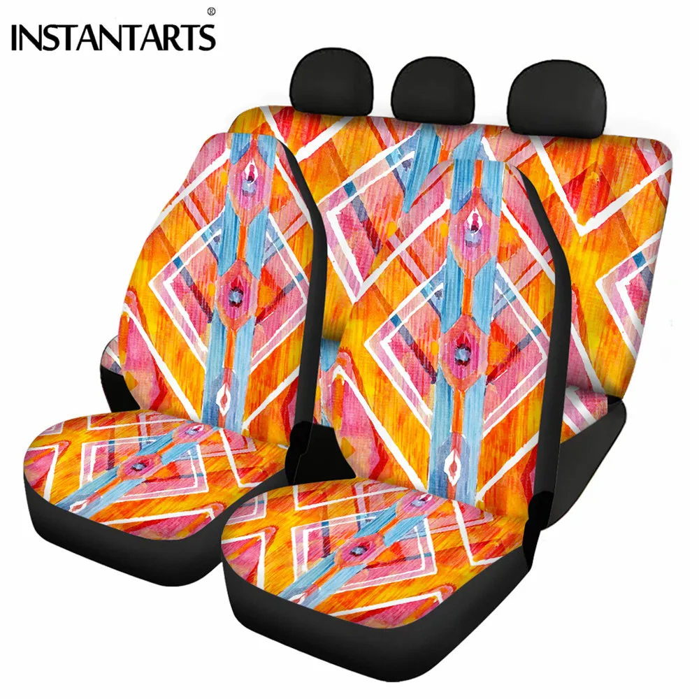 INSTANTARTS Rainbow Tribal Tie Dye Pattern Car Seat Cover for Women Interior Rainbow Colors New Style Car Front/Back Seat Covers
INSTANTARTS Rainbow Tribal Tie Dye Pattern Car Seat Cover for Women Interior Rainbow Colors New Style Car Front/Back Seat Covers