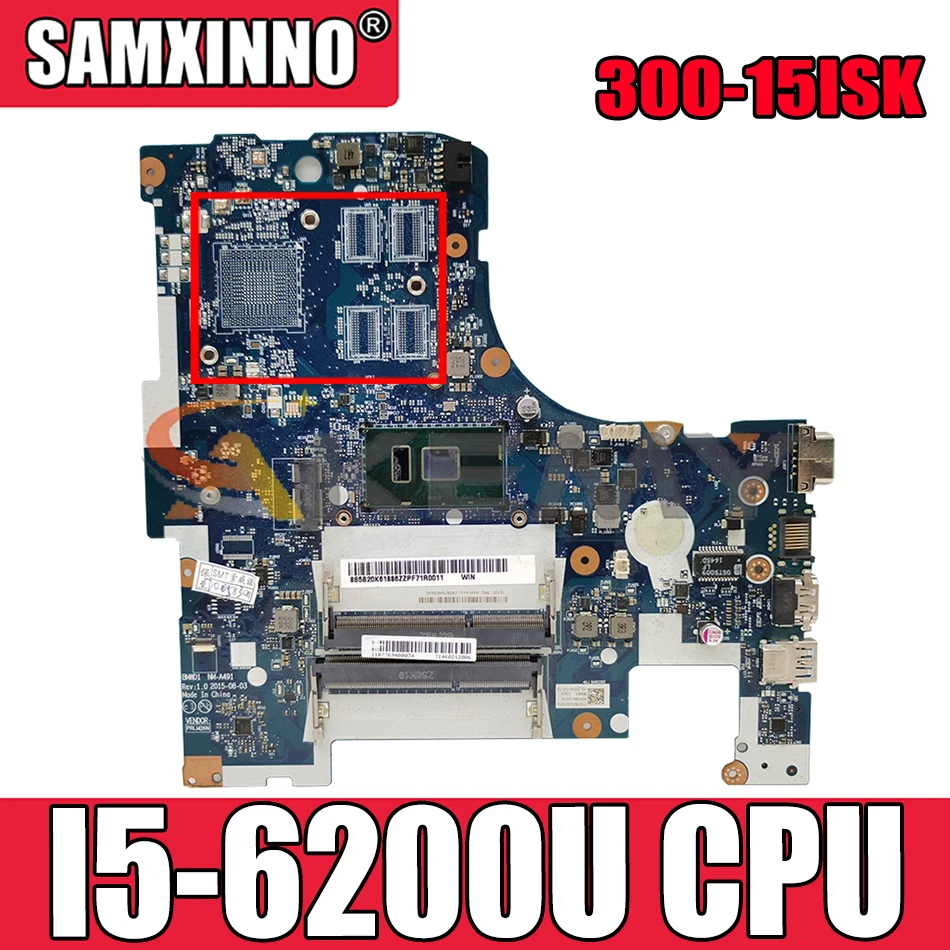 Akemy BMWQ1/BMWQ2 UMA NM-A482 материнская плата для ноутбука Lenovo Ideapad 300-15ISK ноутбук 5B20K38179