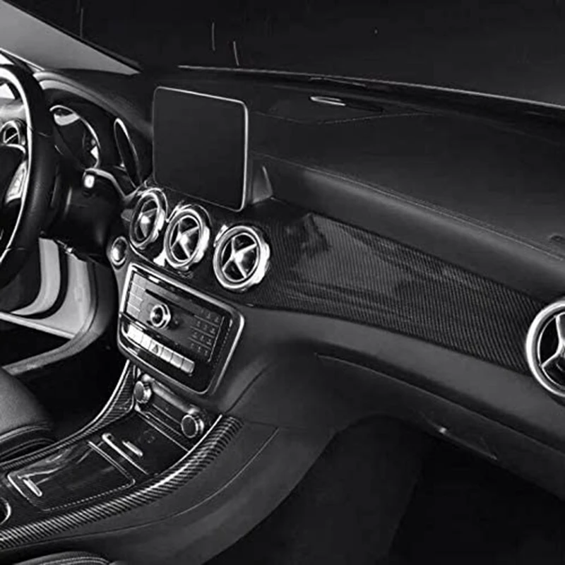 Carbon Fiber Dashboard Center Console Air Condition Panel Decoration for Mercedes Benz W176 GLA X156 CLA C117 2013-2019
Carbon Fiber Dashboard Center Console Air Condition Panel Decoration for Mercedes Benz W176 GLA X156 CLA C117 2013-2019