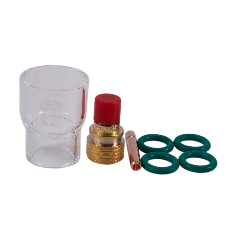 7Pcs/Set #12 Pyrex Glass Cup Kit Stubby Collets Body Gas Lens Tig Welding Torch For Wp-9/ 20/ 25 Welding Accessories
7Pcs/Set #12 Pyrex Glass Cup Kit Stubby Collets Body Gas Lens Tig Welding Torch For Wp-9/ 20/ 25 Welding Accessories