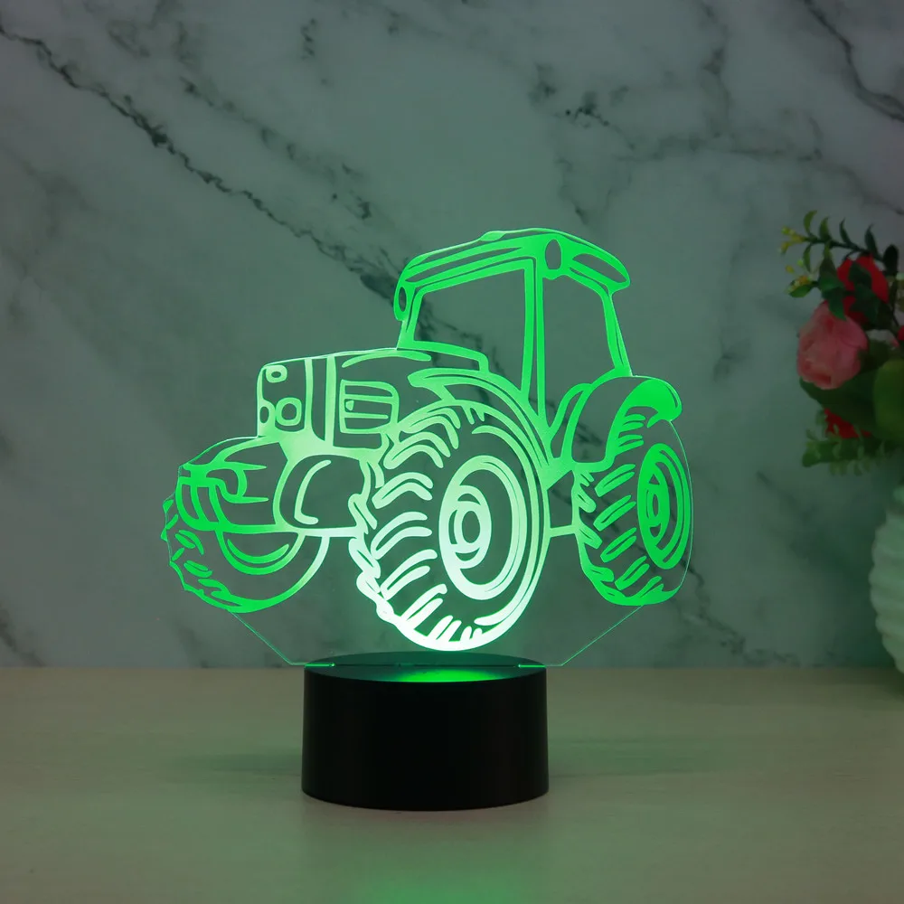 0.5W 3D Tractor Night Lamp 7Color Night Light Touch Control Acrylic Night Lamp Home Bedroom Living Room Decoration 3D Night Lamp
0.5W 3D Tractor Night Lamp 7Color Night Light Touch Control Acrylic Night Lamp Home Bedroom Living Room Decoration 3D Night Lamp