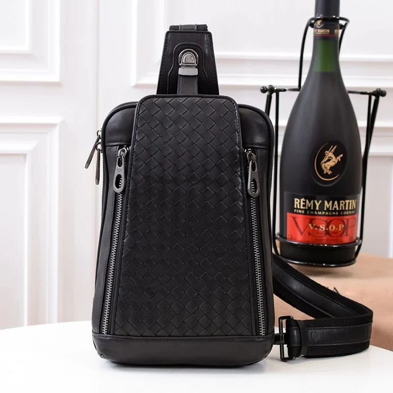 New Men Chest Bag Cowhide Genuine Leather High Quality Luxury Woven Crossbody Bags Large Capacity Casual Shoulder Messenger Bag
New Men Chest Bag Cowhide Genuine Leather High Quality Luxury Woven Crossbody Bags Large Capacity Casual Shoulder Messenger Bag