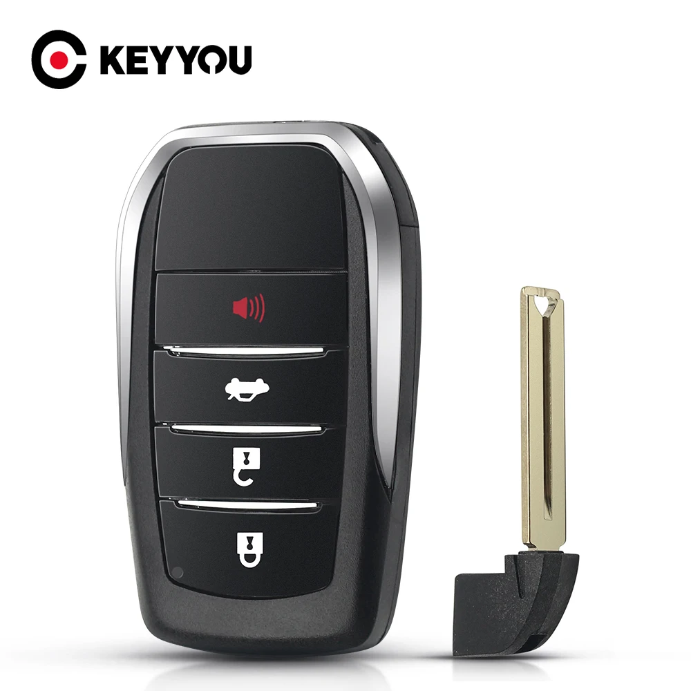 KEYYOU 3+1 Buttons Remote Car Key Shell Cover For Toyota Fortuner Prado Camry Rav4 Highlander Crown Smart Keyless Housing Case
KEYYOU 3+1 Buttons Remote Car Key Shell Cover For Toyota Fortuner Prado Camry Rav4 Highlander Crown Smart Keyless Housing Case