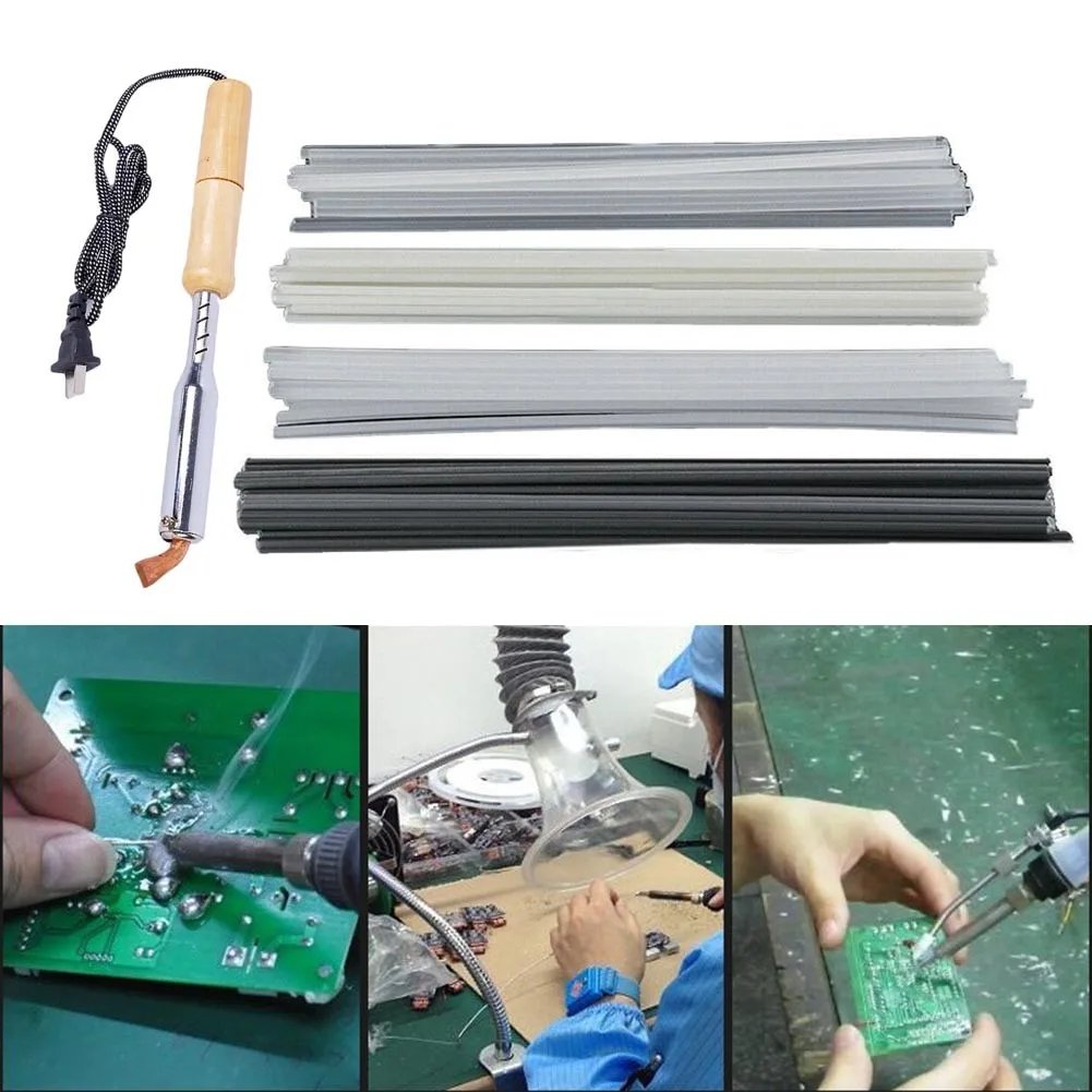 75W Iron Plastic Welding Kit For Repair TPO TEO PP In Car Bumpers Rod Mesh Auto Welder Electric Soldering Iron + Welding Rods
75W Iron Plastic Welding Kit For Repair TPO TEO PP In Car Bumpers Rod Mesh Auto Welder Electric Soldering Iron + Welding Rods