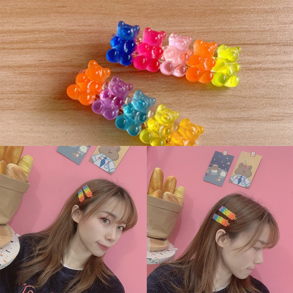 Cute Cartoon Bear Hairpins Transparent Hair Clips Women&Girl Daily Children Barrette Jewelry Hair Accessories Party Gift
Cute Cartoon Bear Hairpins Transparent Hair Clips Women&Girl Daily Children Barrette Jewelry Hair Accessories Party Gift