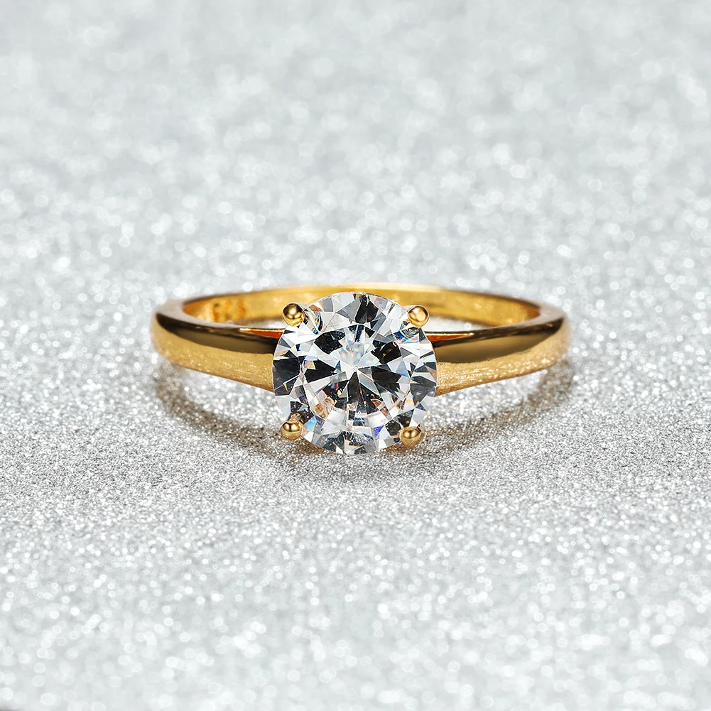 Simple Female White Crystal Stone Jewelry Luxury Gold Color Wedding Rings For Women Luxury Round Zircon Engagement Thin Ring
Simple Female White Crystal Stone Jewelry Luxury Gold Color Wedding Rings For Women Luxury Round Zircon Engagement Thin Ring