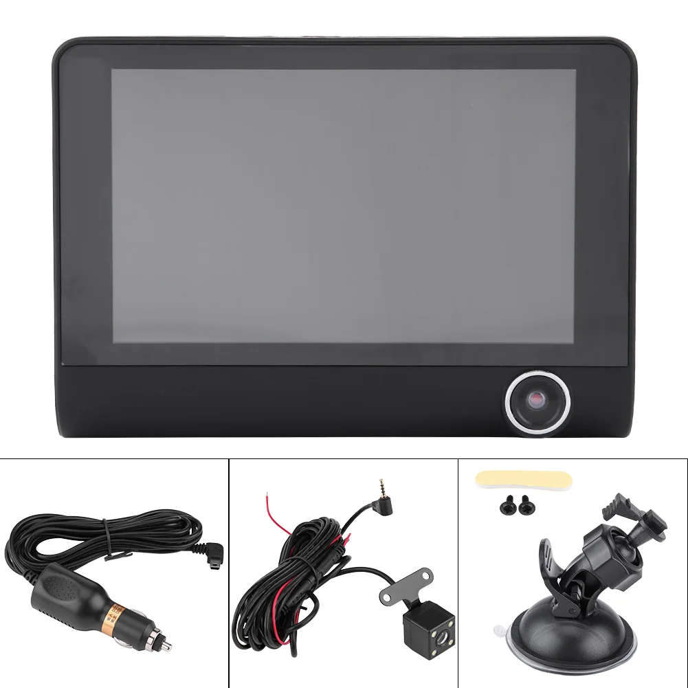 4 Inch 1080P HD 3 Lens Car DVR Video Driving Recorder Dash Camera Rearview Camera Night Vision
4 Inch 1080P HD 3 Lens Car DVR Video Driving Recorder Dash Camera Rearview Camera Night Vision