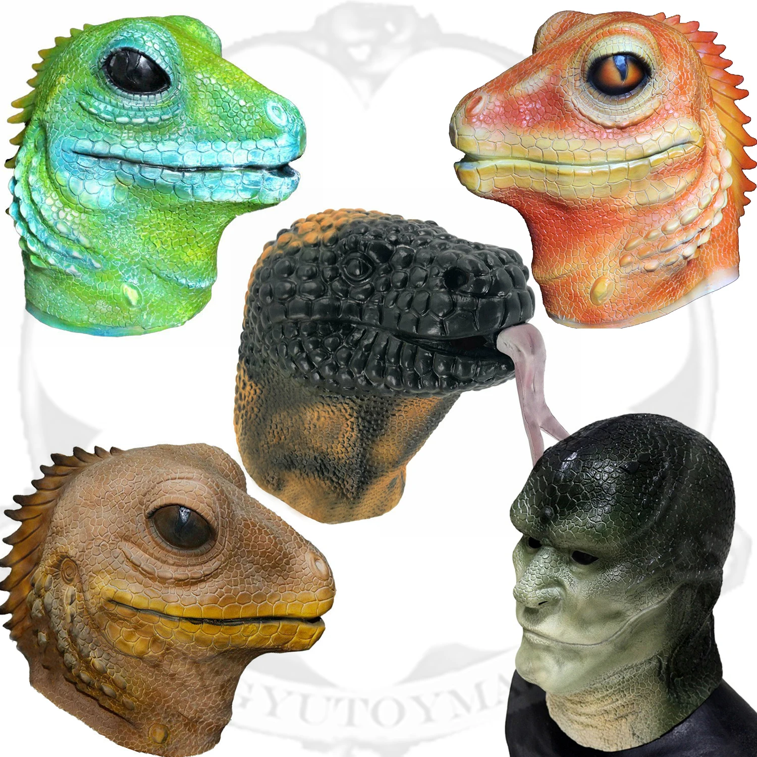 Latex Full Head Reptiles Animal Tropical Desert Lizard Cosplay Fancy Party Masks Disguise for Adults
Latex Full Head Reptiles Animal Tropical Desert Lizard Cosplay Fancy Party Masks Disguise for Adults
