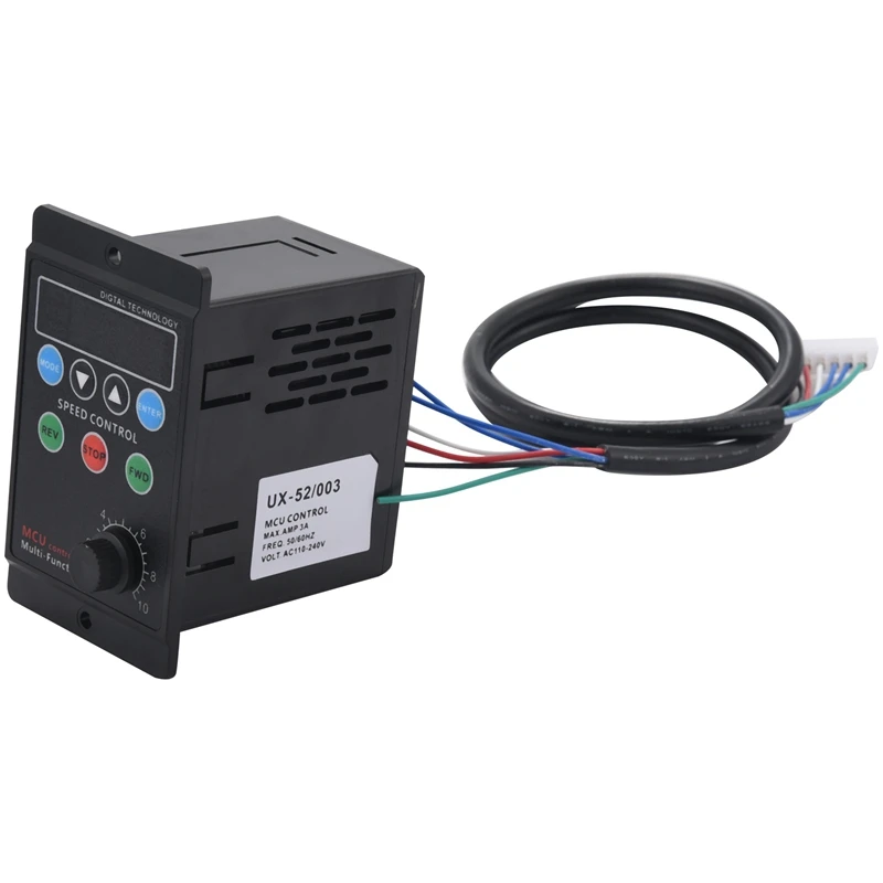 Ux-52 Digital Display Motor Speed Controller Motor Governor Soft Start Tools 220V Ac 6W-400W
Ux-52 Digital Display Motor Speed Controller Motor Governor Soft Start Tools 220V Ac 6W-400W