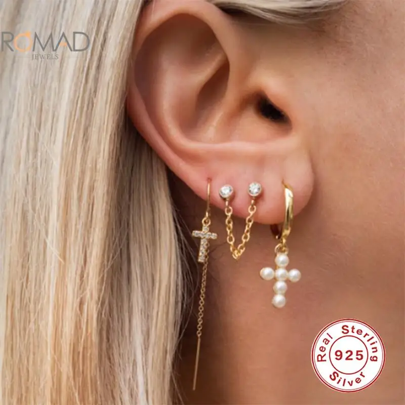 ROMAD 9mm 925 Sterling Silver Cross Pendant Pearl Earring Gold Round Hoops Earrings For Women Earring Jewelry Boucle D’oreille
ROMAD 9mm 925 Sterling Silver Cross Pendant Pearl Earring Gold Round Hoops Earrings For Women Earring Jewelry Boucle D’oreille