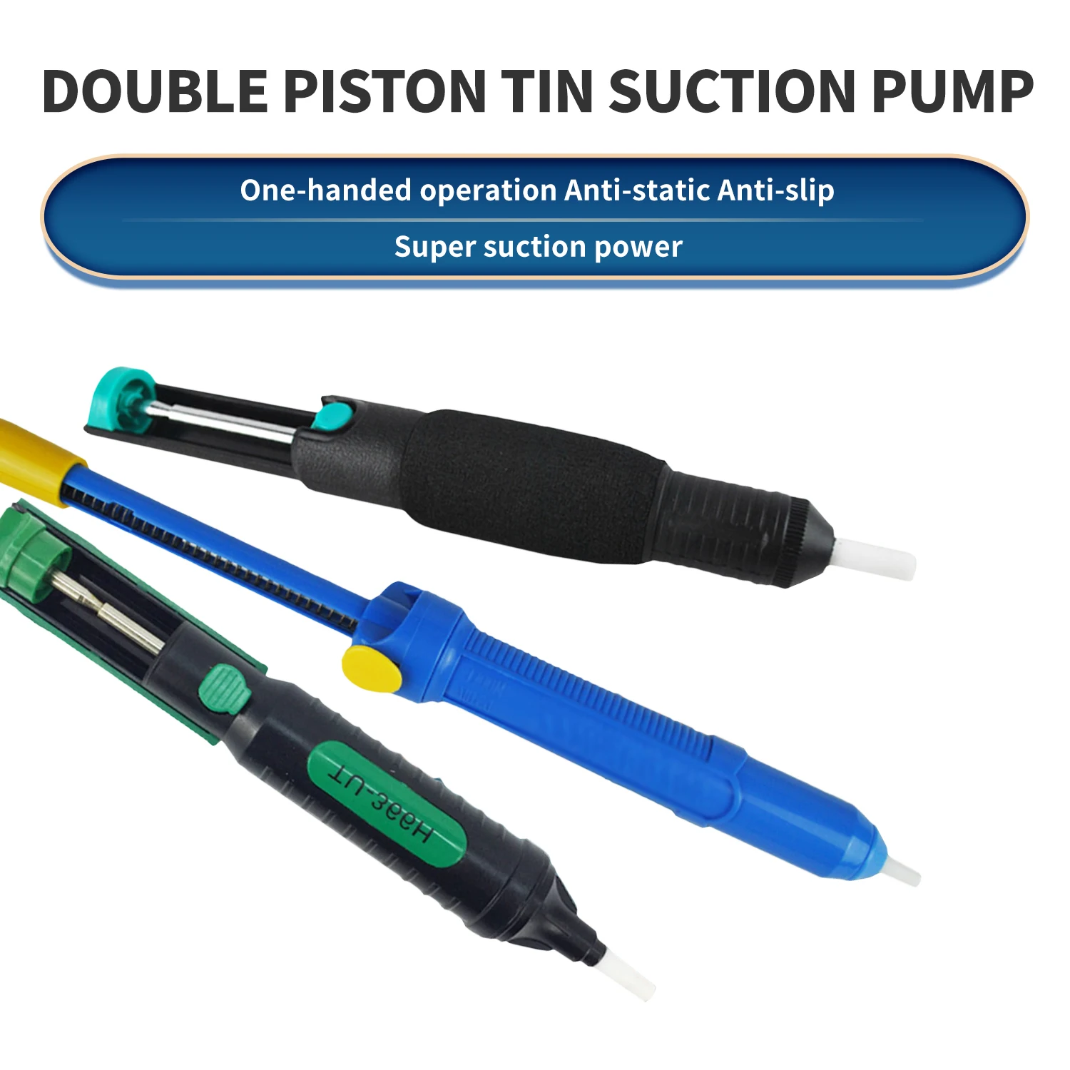 Metal aluminum desoldering pump suction gun suction pen removal vacuum soldering iron desolder hand soldering tool
Metal aluminum desoldering pump suction gun suction pen removal vacuum soldering iron desolder hand soldering tool