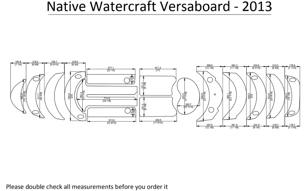 2013 Native Watercraft Versaboard Kayak Boat EVA Decking Mat Pads Kit 1/4"
2013 Native Watercraft Versaboard Kayak Boat EVA Decking Mat Pads Kit 1/4"