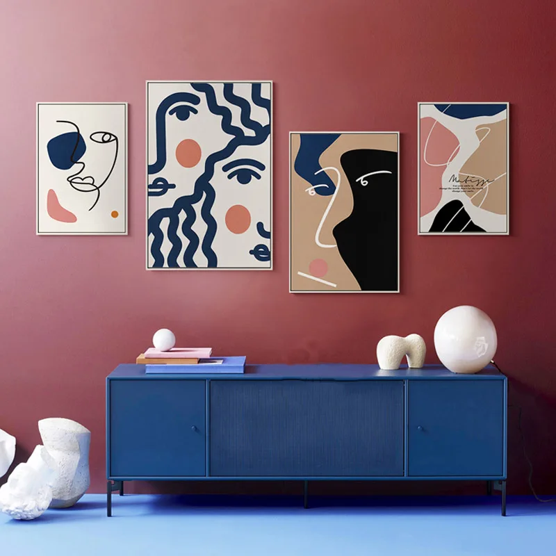 Abstract Facial Lines Wall Art Canvas Painting Nordic Art Poster BoHo Printing Livingroom bed room Home Wall picture Decoration
Abstract Facial Lines Wall Art Canvas Painting Nordic Art Poster BoHo Printing Livingroom bed room Home Wall picture Decoration