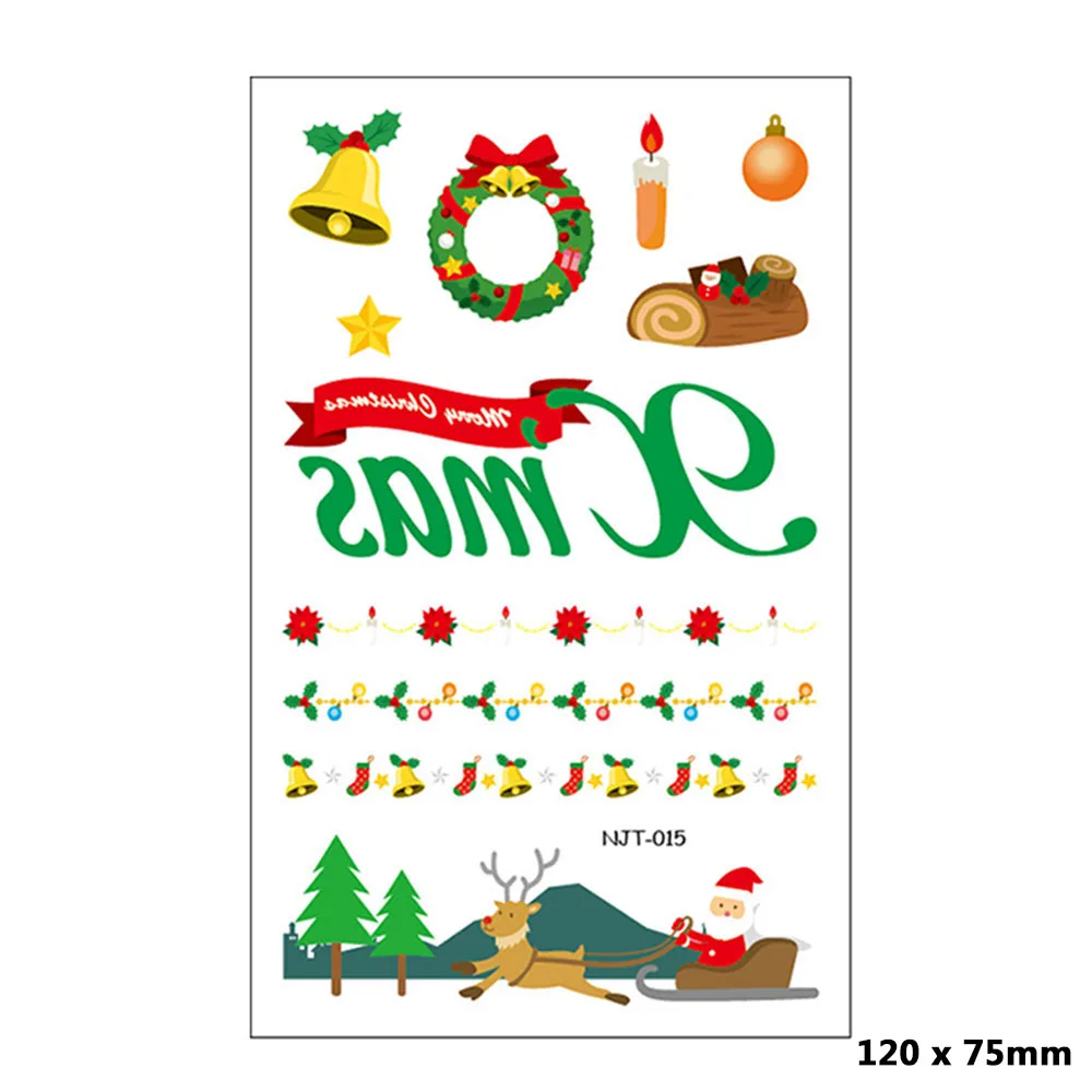 New Waterproof Christmas Tattoo Stickers Original Cartoon Children's Tattoo Stickers Disposable Tattoo Stickers
New Waterproof Christmas Tattoo Stickers Original Cartoon Children's Tattoo Stickers Disposable Tattoo Stickers