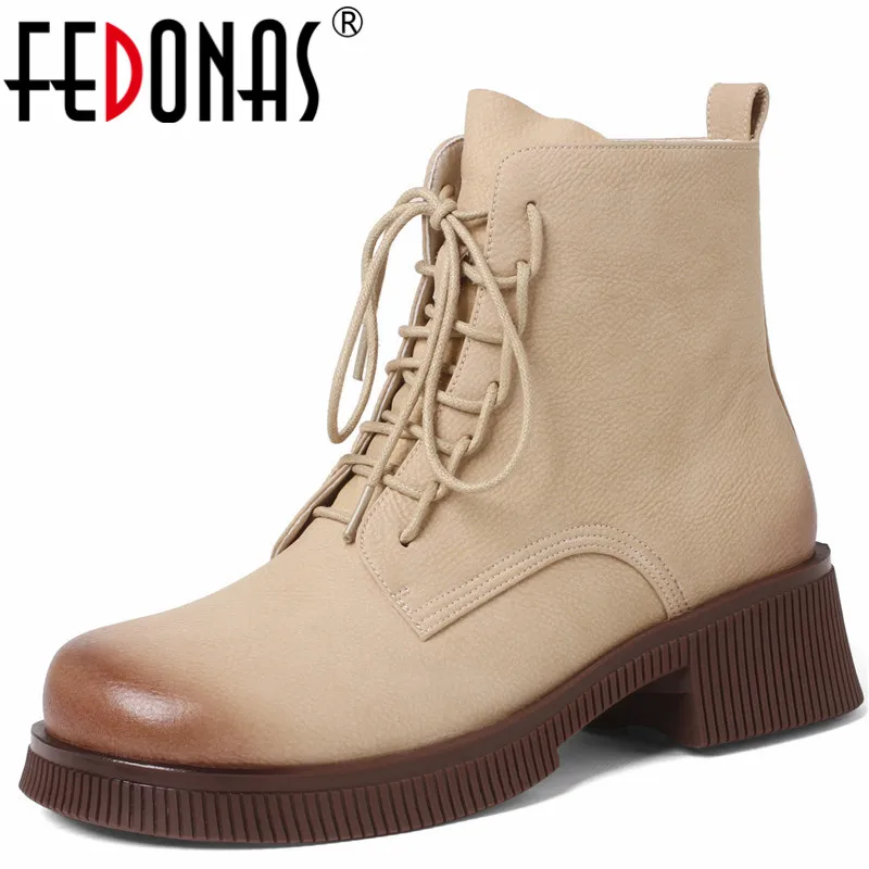 Женские ботильоны на толстом каблуке FEDONAS, повседневные рабочие ботильоны из натуральной кожи на осень-зиму
Женские ботильоны на толстом каблуке FEDONAS, повседневные рабочие ботильоны из натуральной кожи на осень-зиму
