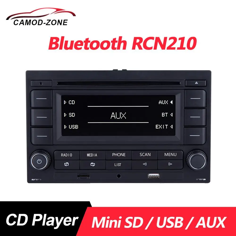 

Car Radio Bluetooth-compatible RCN210 CD Player USB MP3 AUX 31G 035 185 For VW Polo 9N Golf Jetta MK4 Passat B5 RCN 210