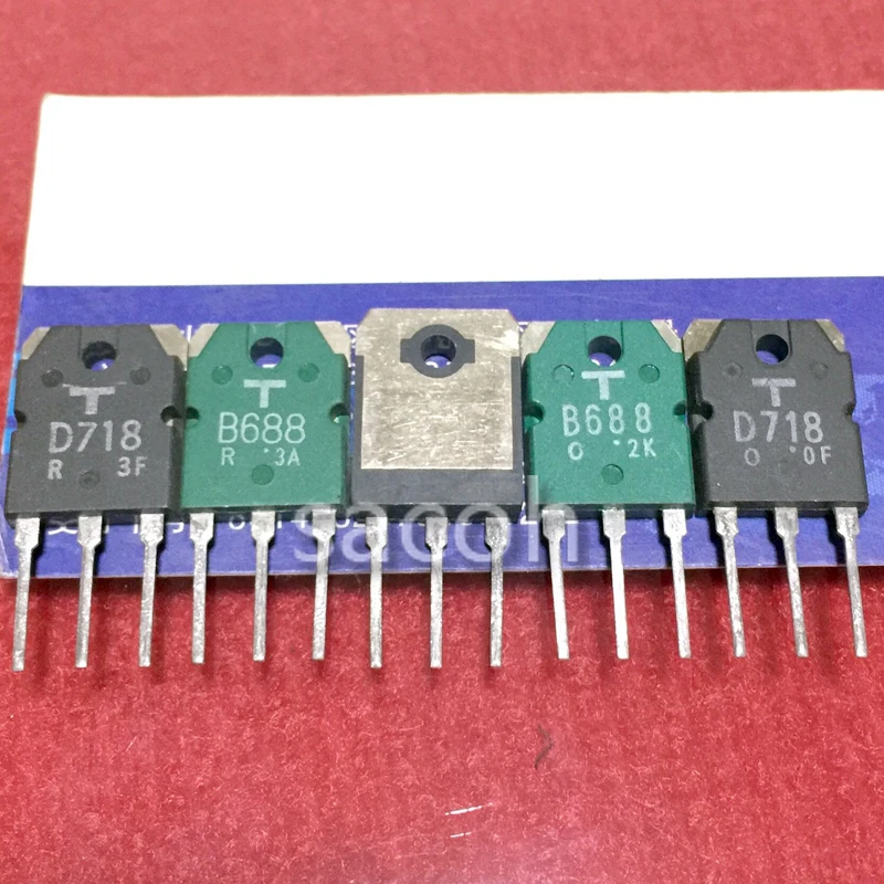 Новинка оригинальные 10 пар (20 шт.)/Лот 2SB688 B688 688 + 2SD718 D718 718 Φ 8A 120V Silicon NPN TO-3P |