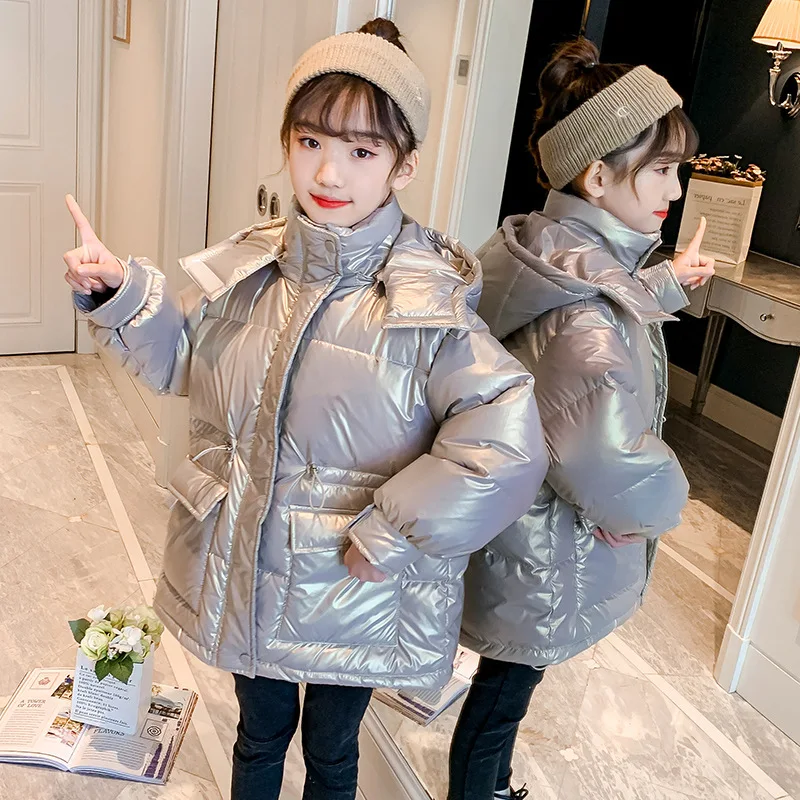 Girls Down Jacket Winter Costumes Thicken Warm Outerwear Fashion Zipper Hooded Coats 4-14 Years Cotton Clothes for Teenagers
Girls Down Jacket Winter Costumes Thicken Warm Outerwear Fashion Zipper Hooded Coats 4-14 Years Cotton Clothes for Teenagers